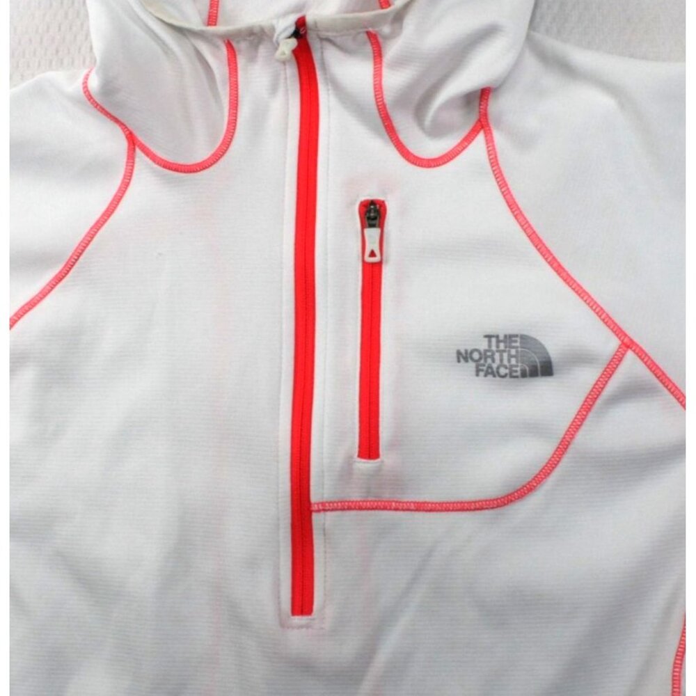 The North Face Womens Medium White & Pink Hooded Pullover Jacket - Picture 2 of 9